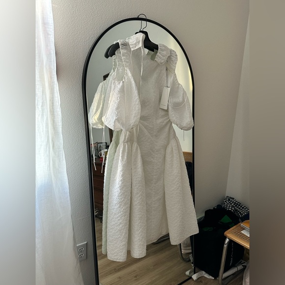 Cecilie Bahnsen Dresses & Skirts - Cecilie Bahnsen White Cutout Dress